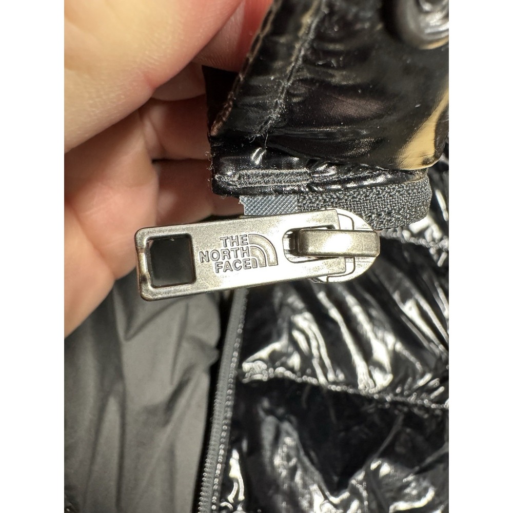 The North Face Girls XS (6) Black Hooded Puffer Jacket 600 Fill Down Full Zip - Picture 5 of 8